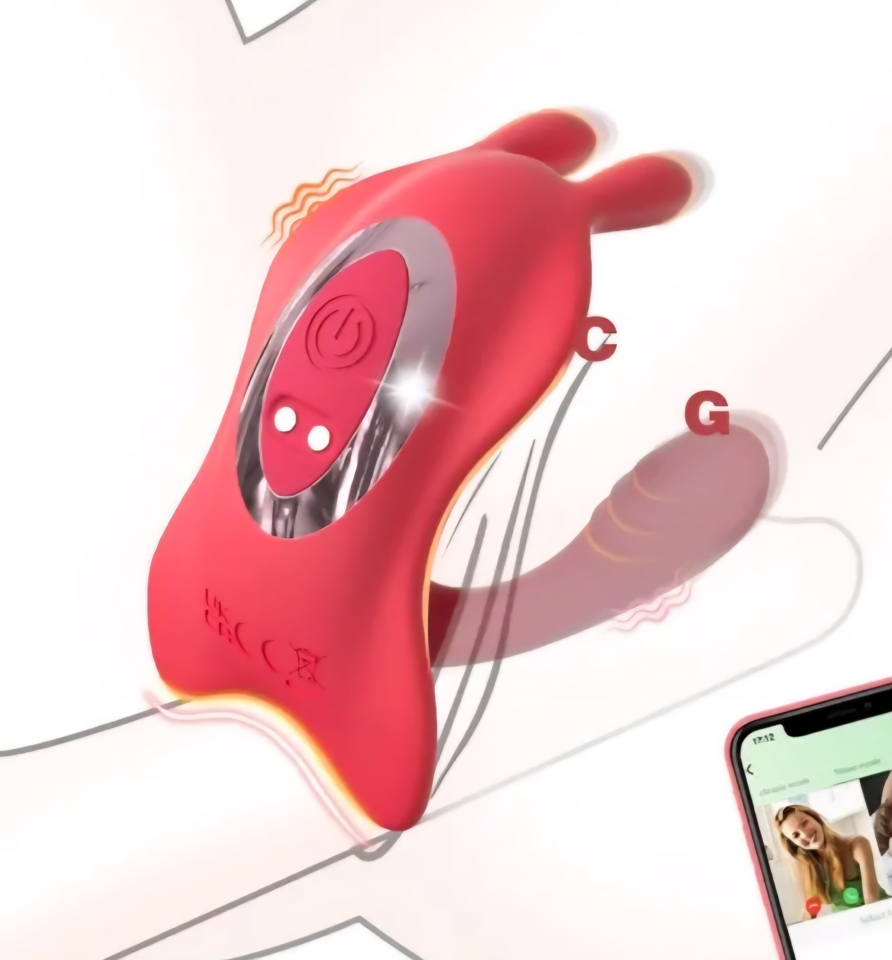 C-Shaped Panty Vibrator