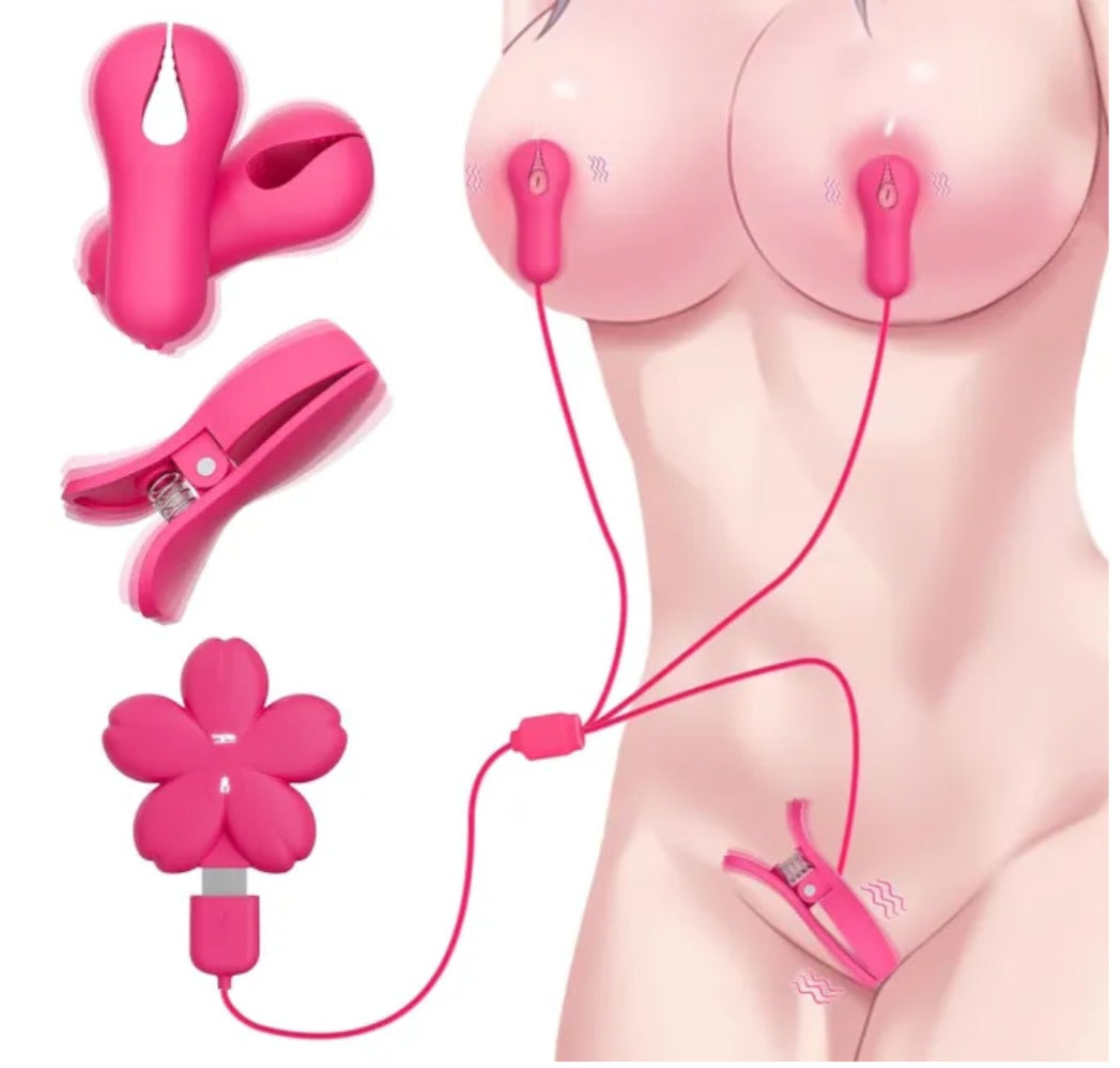 Vibrating Nipple and Clit Clamps